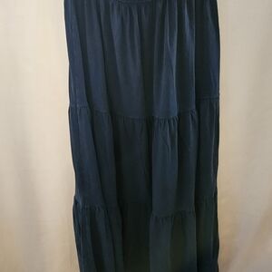 #100 Chic Dark Blue Maxi Skirt